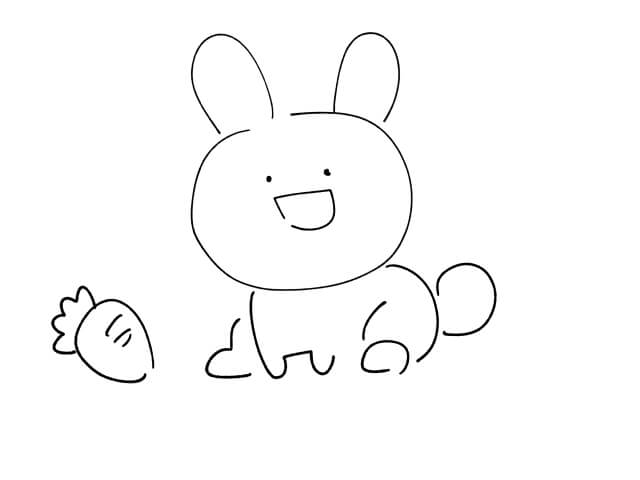 うさぎのイラストを手書きで描こう ゆる画verリアルver丸さえ書ければ完成 Bunnylover バニラバ